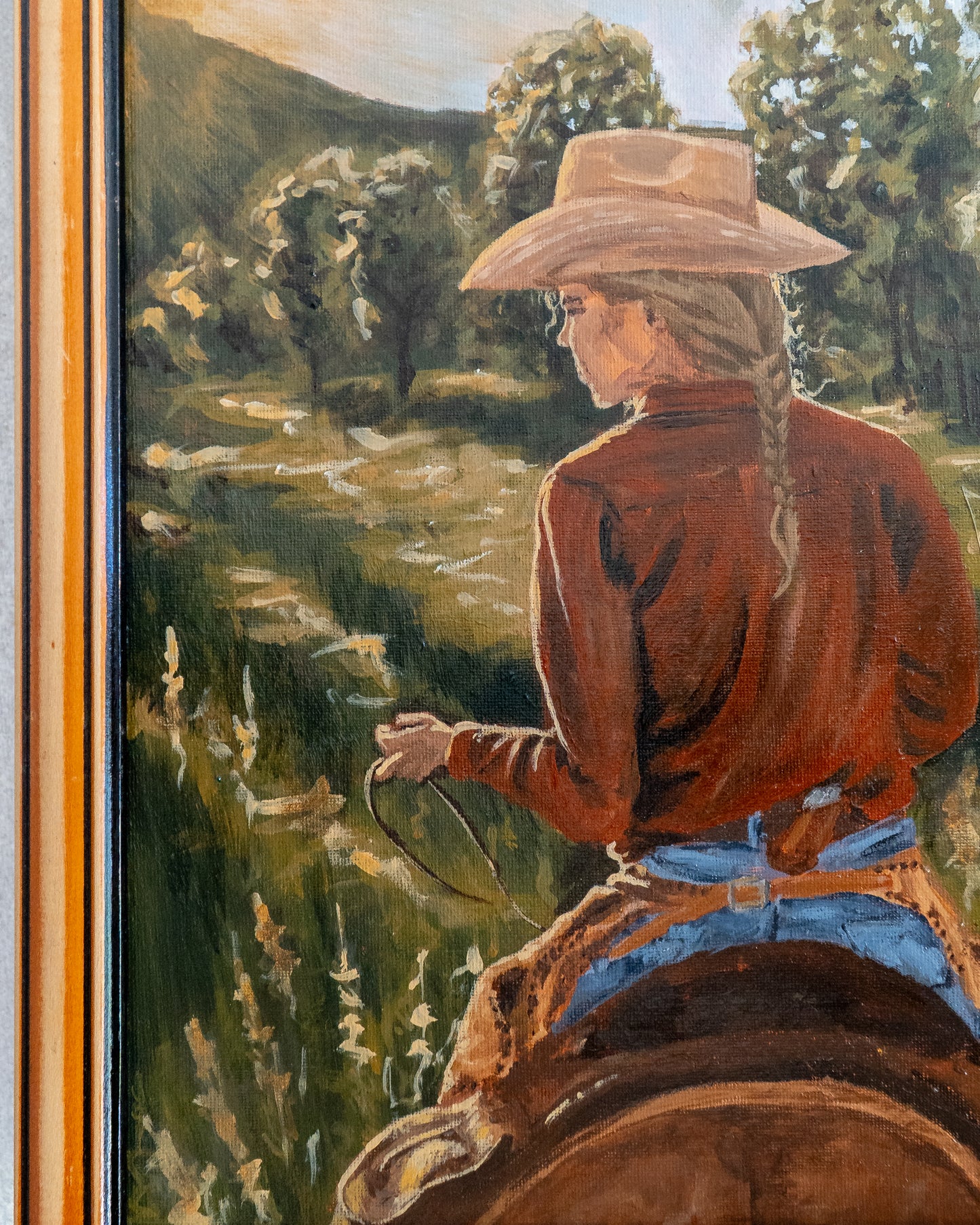 COWGIRL AT DUSK