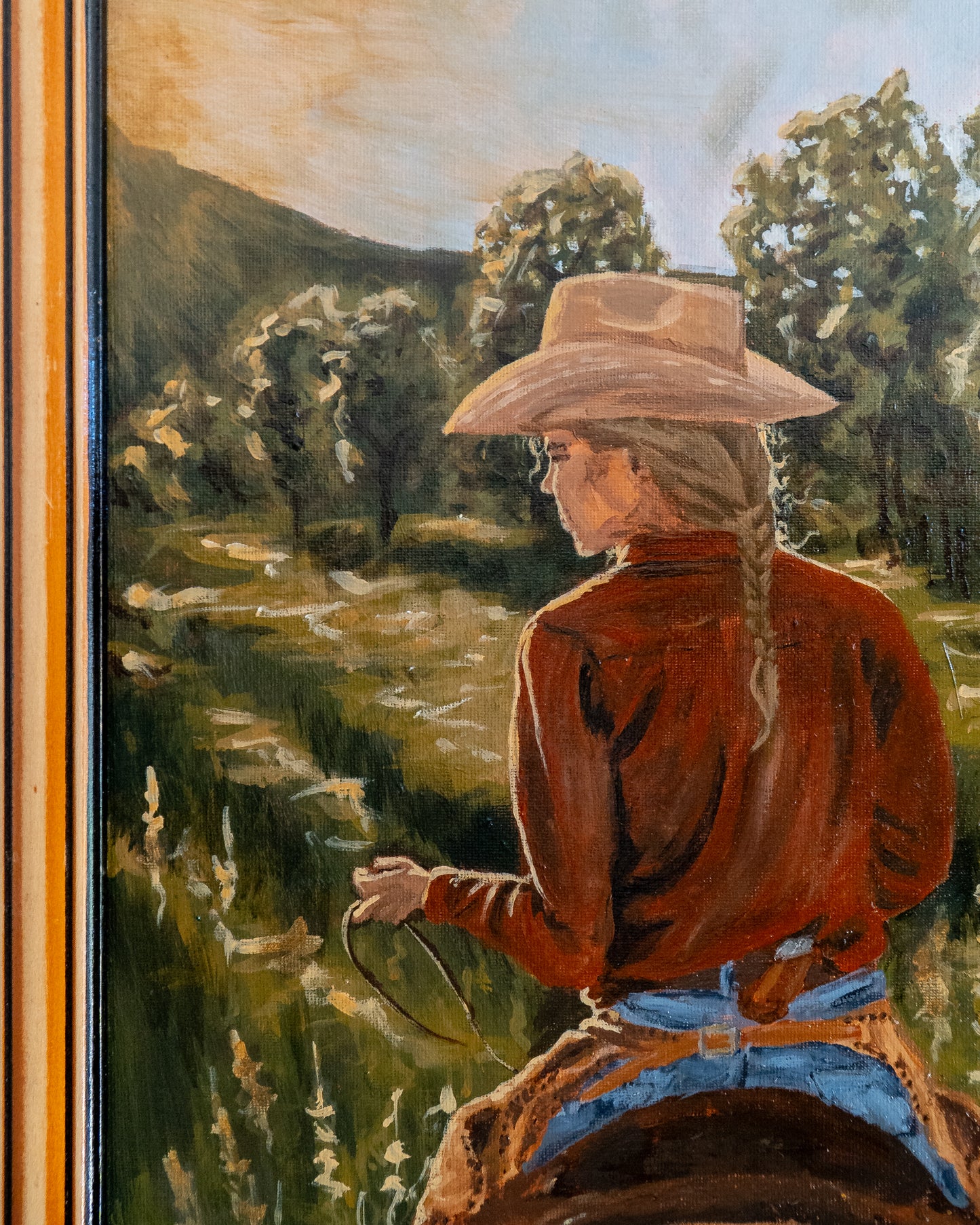 COWGIRL AT DUSK