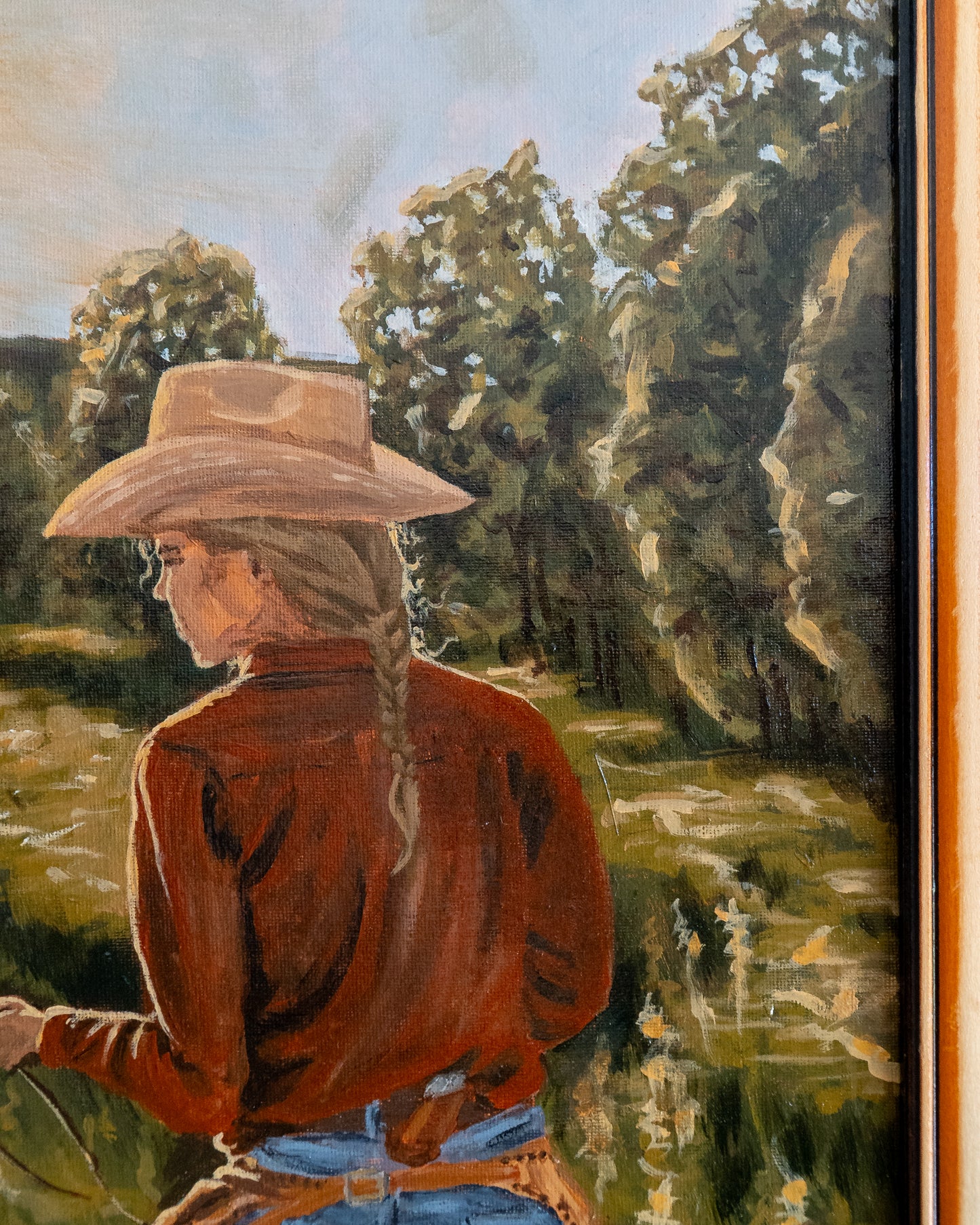 COWGIRL AT DUSK