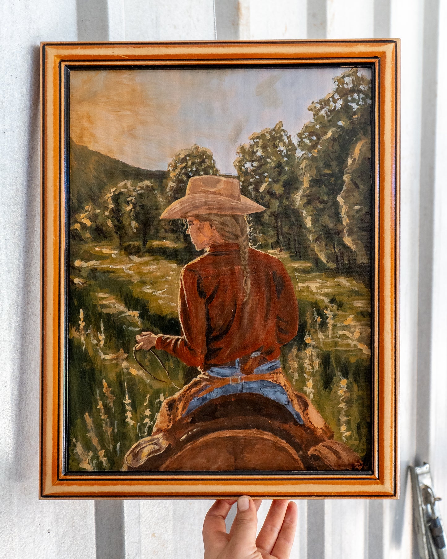 COWGIRL AT DUSK